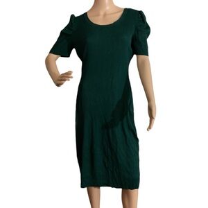 No Boundaries Green Short Sleeve Knit Ribbed Dres - Size 11/13